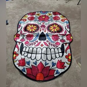 Sugar skull rug